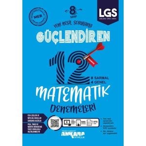 Ankara Yayınları 8. Sınıf Matematik 12 Güçlendiren Deneme