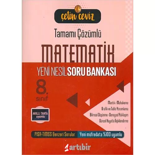 Artıbir 8.Sınıf Çetin Ceviz Matematik Yeni Nesil Soru Bankası