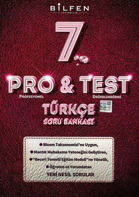 Bilfen 7. Sınıf Pro&Test Türkçe Soru Bankası