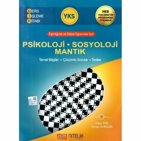 Nitelik Yks Psikoloji Sosyoloji Mantık Ders İşleme Kitabı **