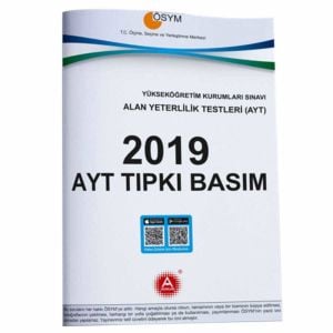 A Yayınları 2019 Ayt Tıpkı Basım Deneme Sınavı