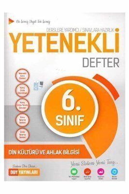 Ddy 6.Sınıf Din Kültürü Ve Ahlak Bilgisi Yetenekli Defter