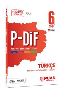 Puan 6.Sınıf Türkçe Soru Bankası P-Dif