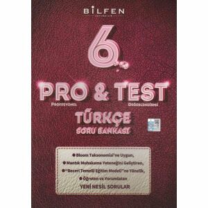 Bilfen 6. Sınıf Pro&Test Türkçe Soru Bankası