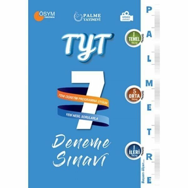 PALME YKS TYT 7 DENEME PALMETRE VİDEO ÇÖZÜMLÜ *YENİ*