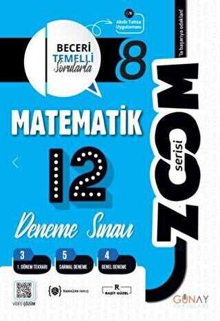 GÜNAY 8.SINIF MATEMATİK 12'Lİ BRANŞ DENEMELERİ