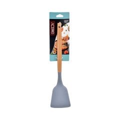 Ahşap Saplı Silikon Spatula - 32 cm