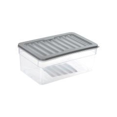 Fresh Box Derin Şeffaf Saklama Kabı - 2,5 L Gri