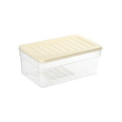 Fresh Box Derin Şeffaf Saklama Kabı - 2,5 L Krem