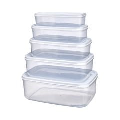 5'li Dikdörtgen Saklama Kabı