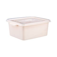 Plastik Saklama Kabı 3'lü Set - 3,5 L Krem