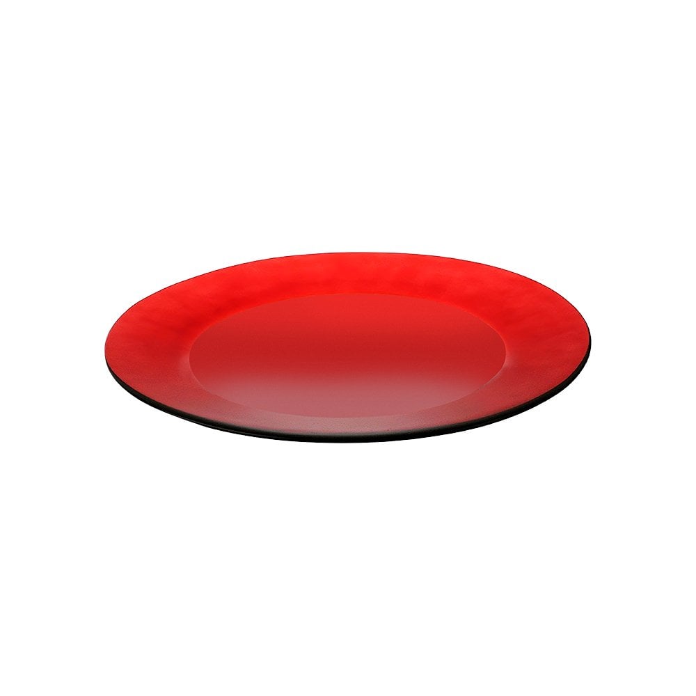 Cam Servis Tabağı Kırmızı- 31 cm