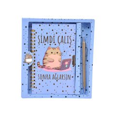 Hatıra Defteri Kilitli Kalemli Desen 1