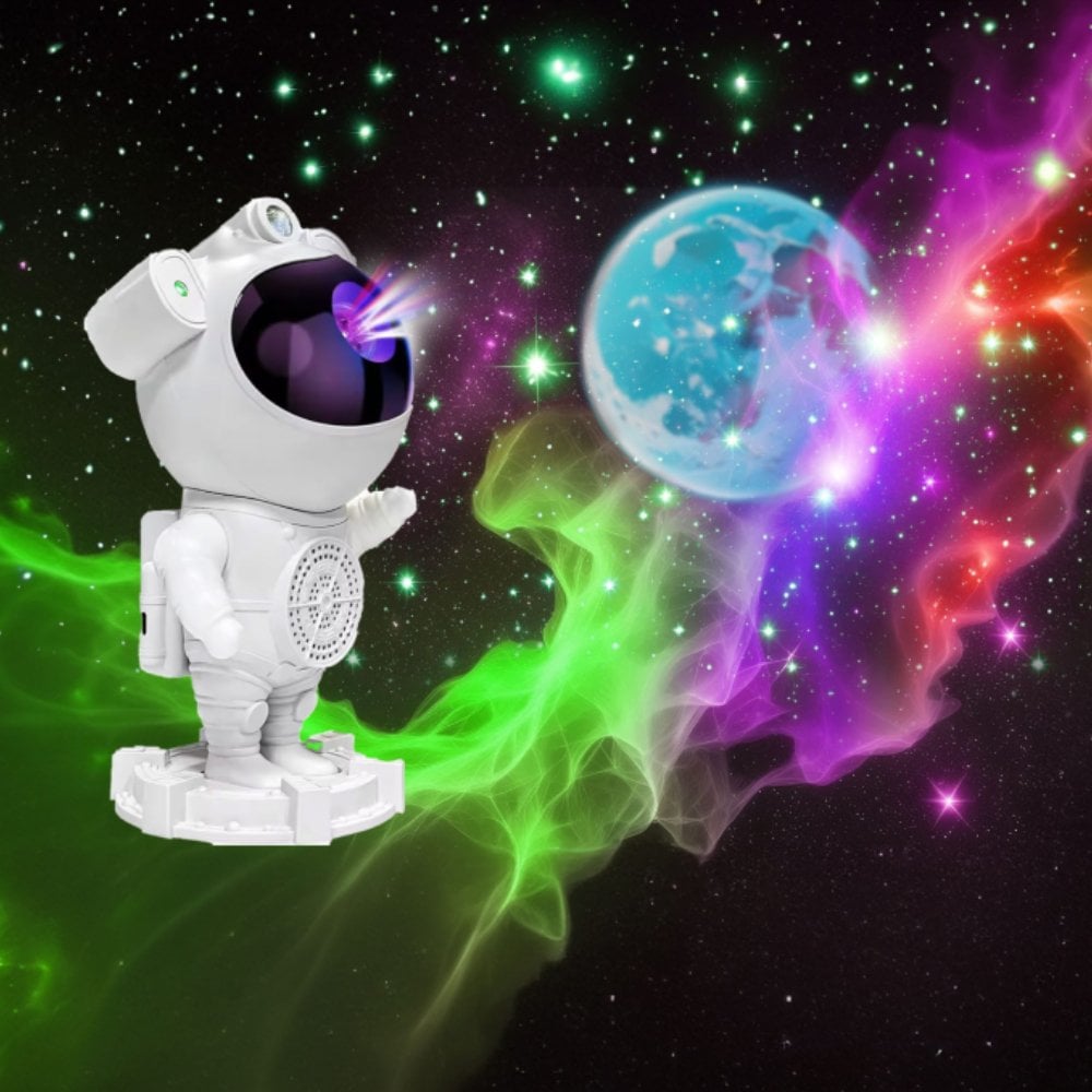 Akıllı Astronot Projeksiyon Gece Aydınlatma & Bluetooth Hoparlör - LW-66 PRO - Torima
