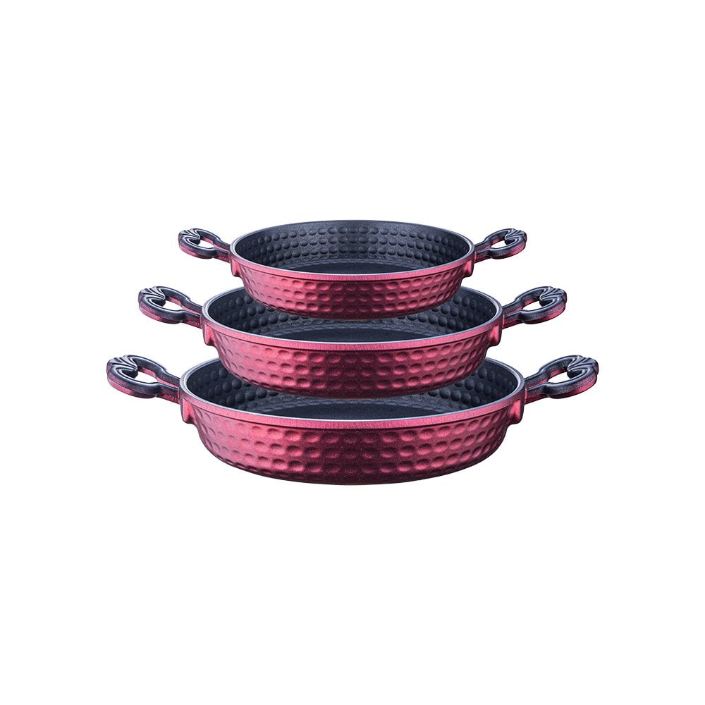 3'lü Dökme  Tava Seti 18-20-22 cm