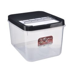 Plastik Sürgü Kapaklı Saklama Kutusu - 16 Litre