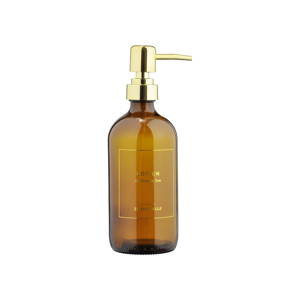 Renkli Cam Sıvı Sabunluk - 500 ml
