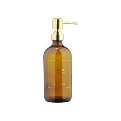 Renkli Cam Sıvı Sabunluk - 500 ml Kahverengi
