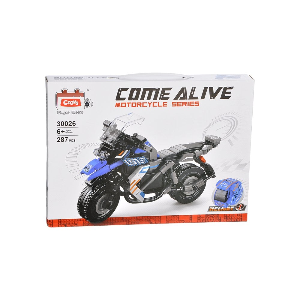 Yapboz Blok Motorsiklet - 287 Parça