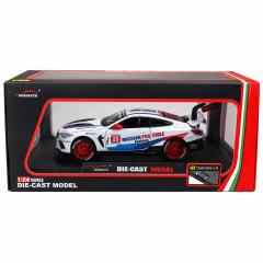 Sesli Işıklı Açılır Kapılı Metal Model Araba - 1:24