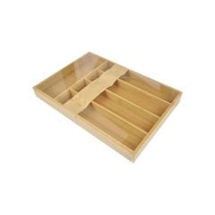 5 Bölmeli Bambu Çekmece İçi Kaşıklık - 37x25,5