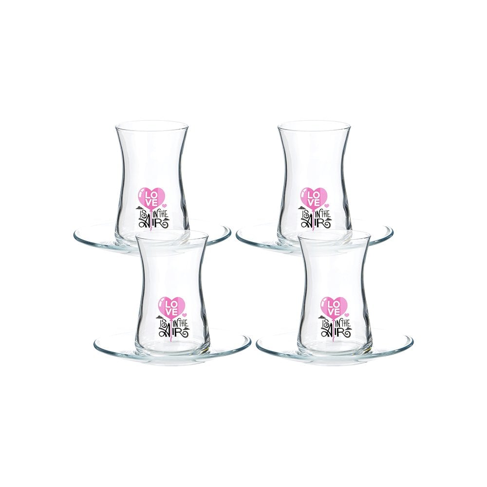 Paşabahçe 4'lü Çay Seti - 160 cc - Love