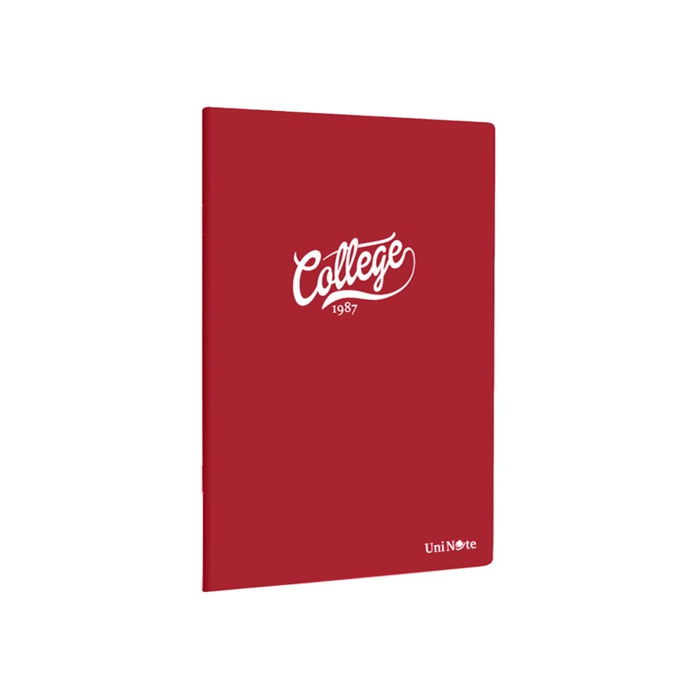 60 Yaprak PP Kapak A4 Defter Çizgili Kırmızı