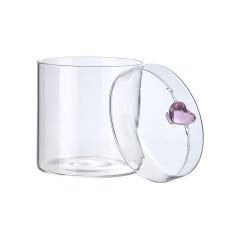 Kalpli Cam Borosilikat Kavanoz - 600 ml