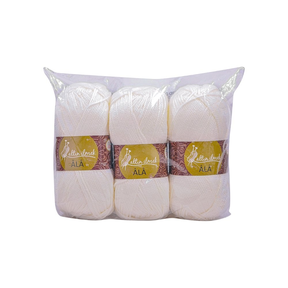 Örgü İpliği Patiklik 3Lü 300GR Altın İlmek