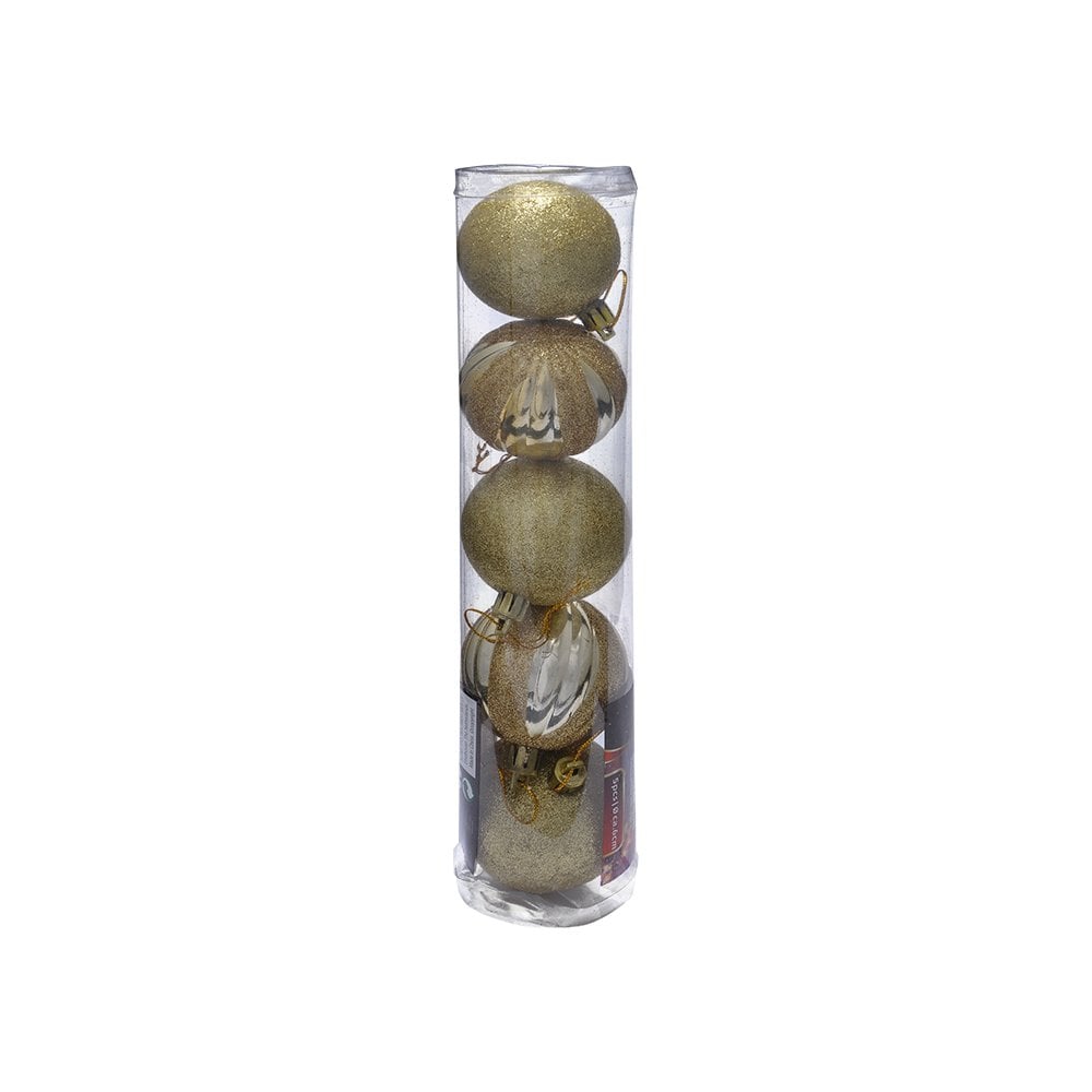 Yılbaşı Süsleme Topları 5'li (6 cm)