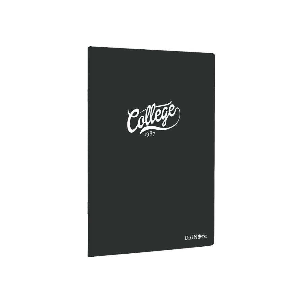 60 Yaprak PP Kapak A4 Defter Çizgili Siyah