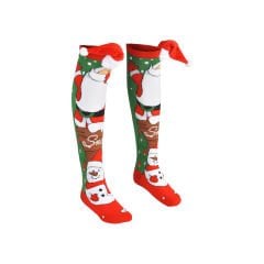 3D Yılbaşı Figürlü Soket Çorap