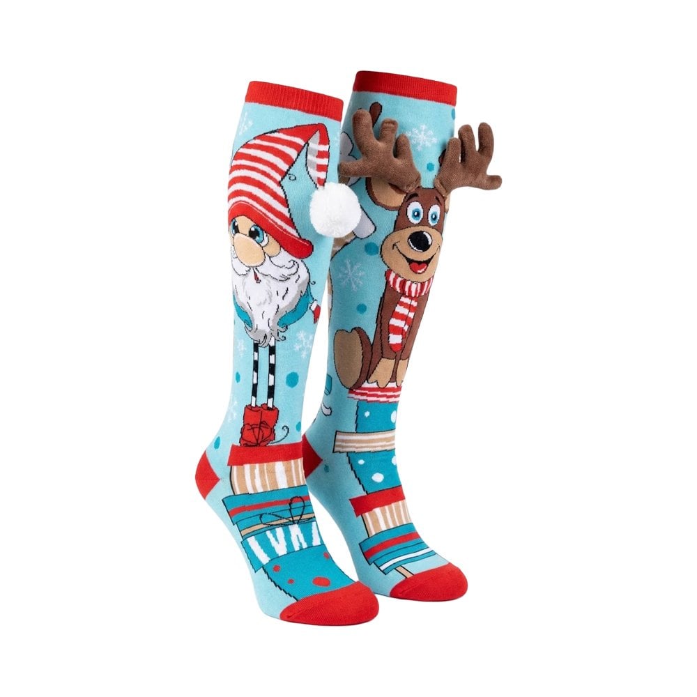 3D Yılbaşı Figürlü Soket Çorap