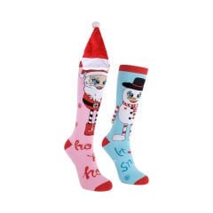 3D Yılbaşı Figürlü Soket Çorap Desen 1