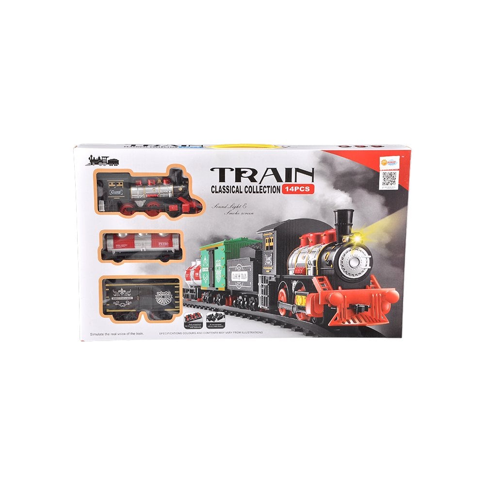 14 Parça Duman Çıkaran Tren Seti