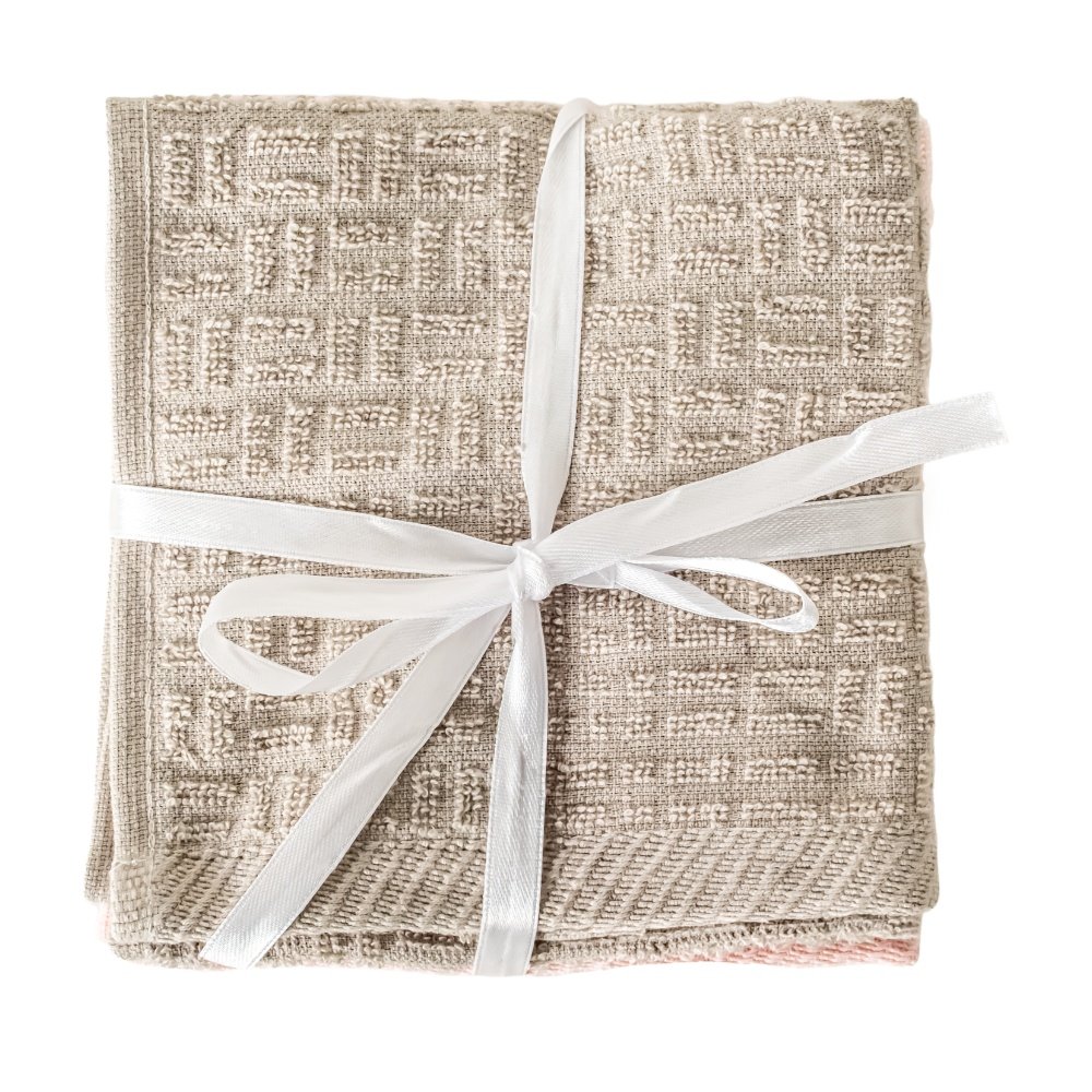 3'lü Renkli El Havlusu - 30x45 cm Desen 2