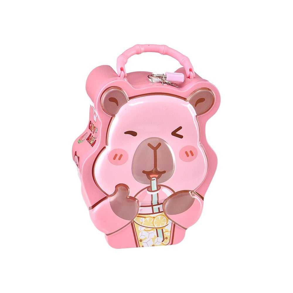 Kilitli Metal Capybara Kumbara