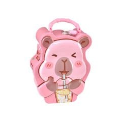 Kilitli Metal Capybara Kumbara