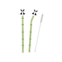 Panda Figürlü Fırçalı 2'li Cam Pipet