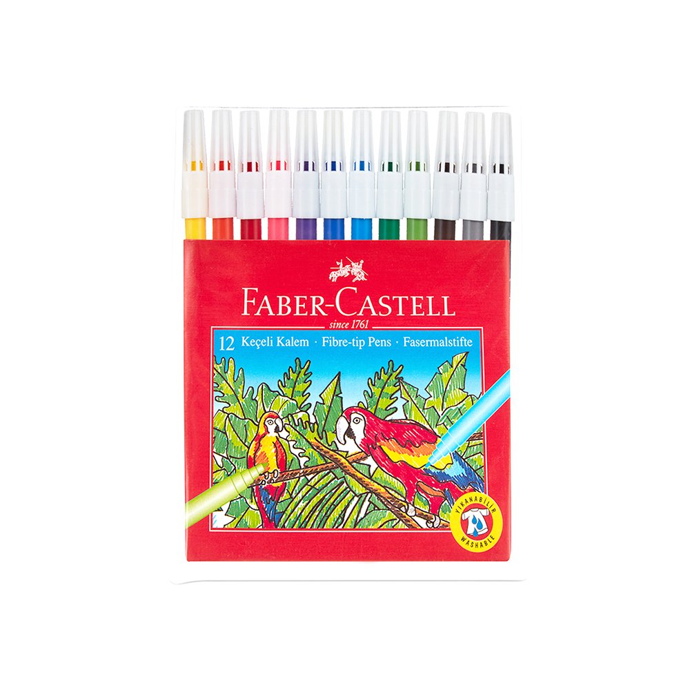 Keçeli Kalem Faber-Castell 12'li