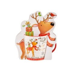 Yılbaşı Kağıtlı Porselen Kupa - 360 ml