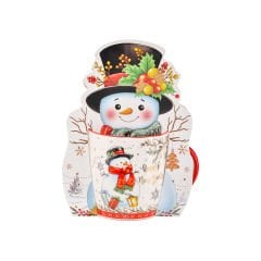 Yılbaşı Kağıtlı Porselen Kupa - 360 ml