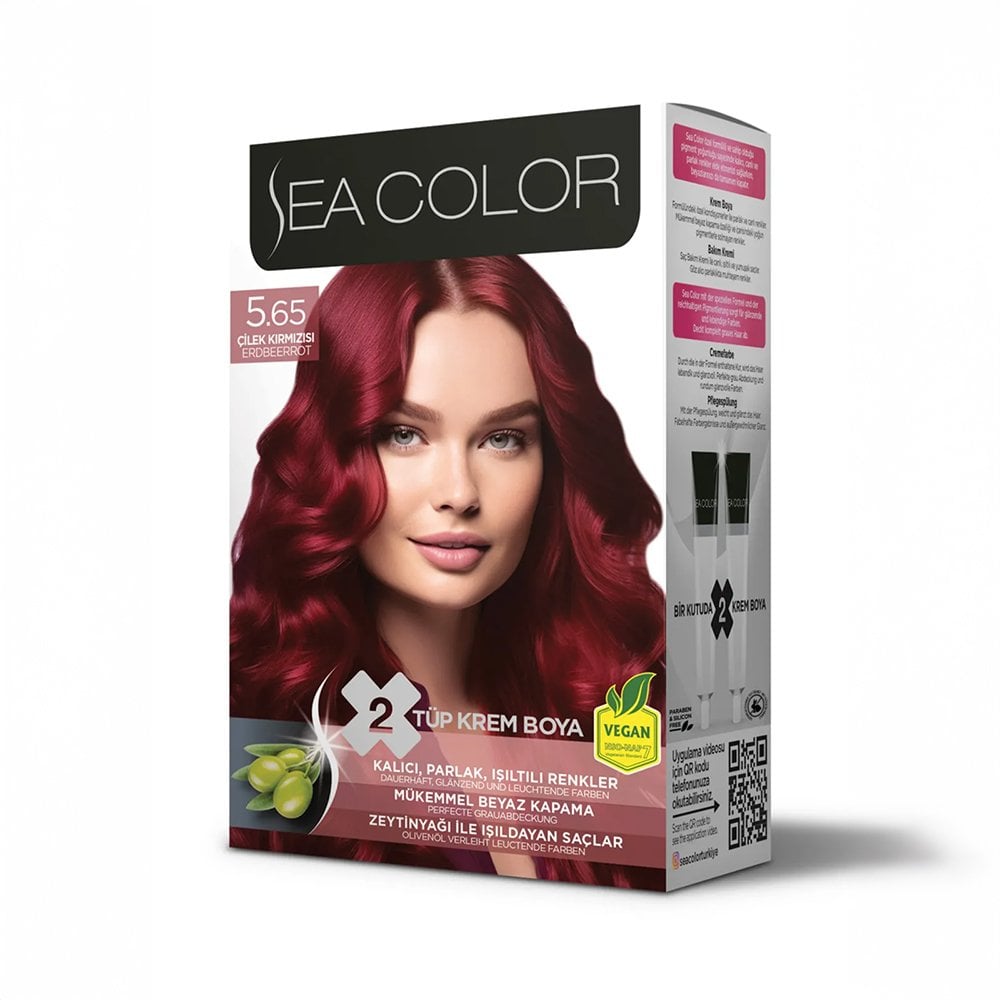 Sea Color Saç Boyasi 5.65 - Çilek Kırmızısı