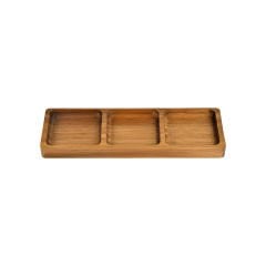 3 Bölmeli Akasya Çerezlik - 30x10