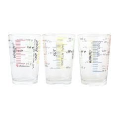 3'lü Cam Arda Türkmen Ölçü Bardağı - 200 cc