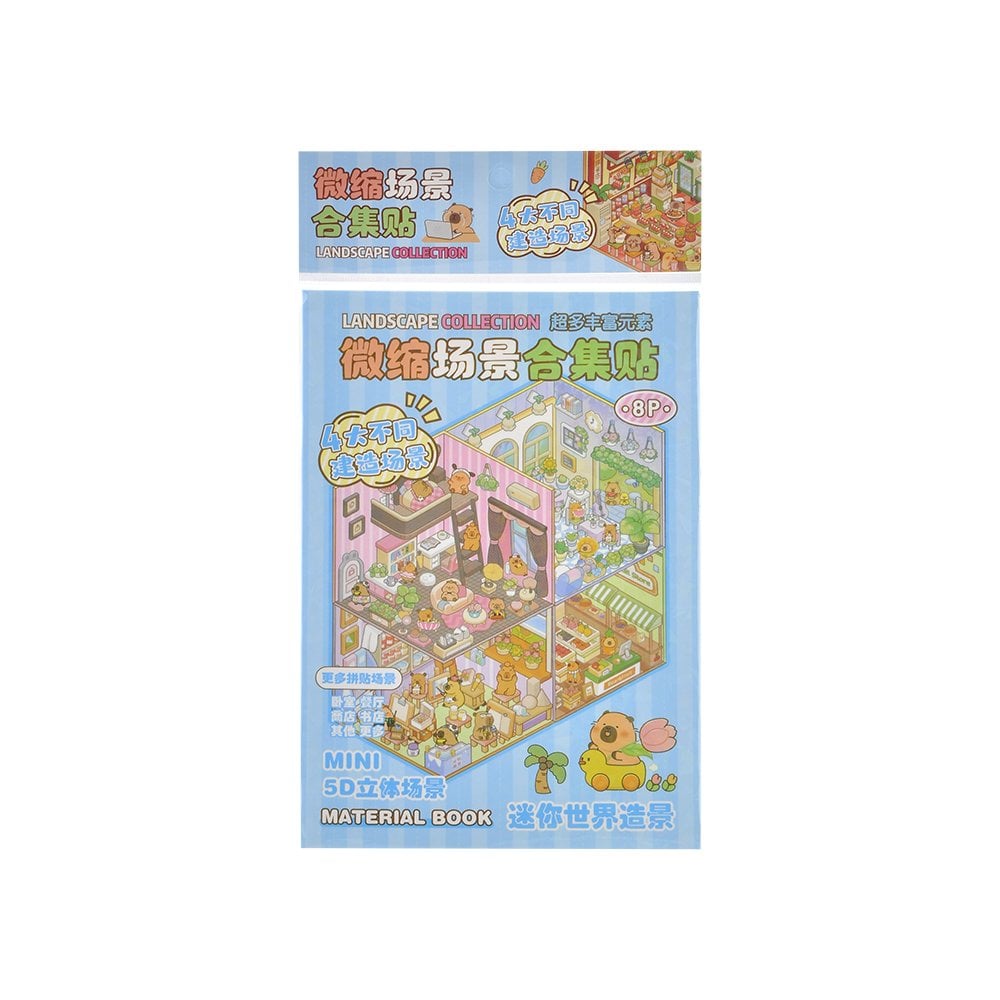 3D Kendin Yap Capybara Sticker