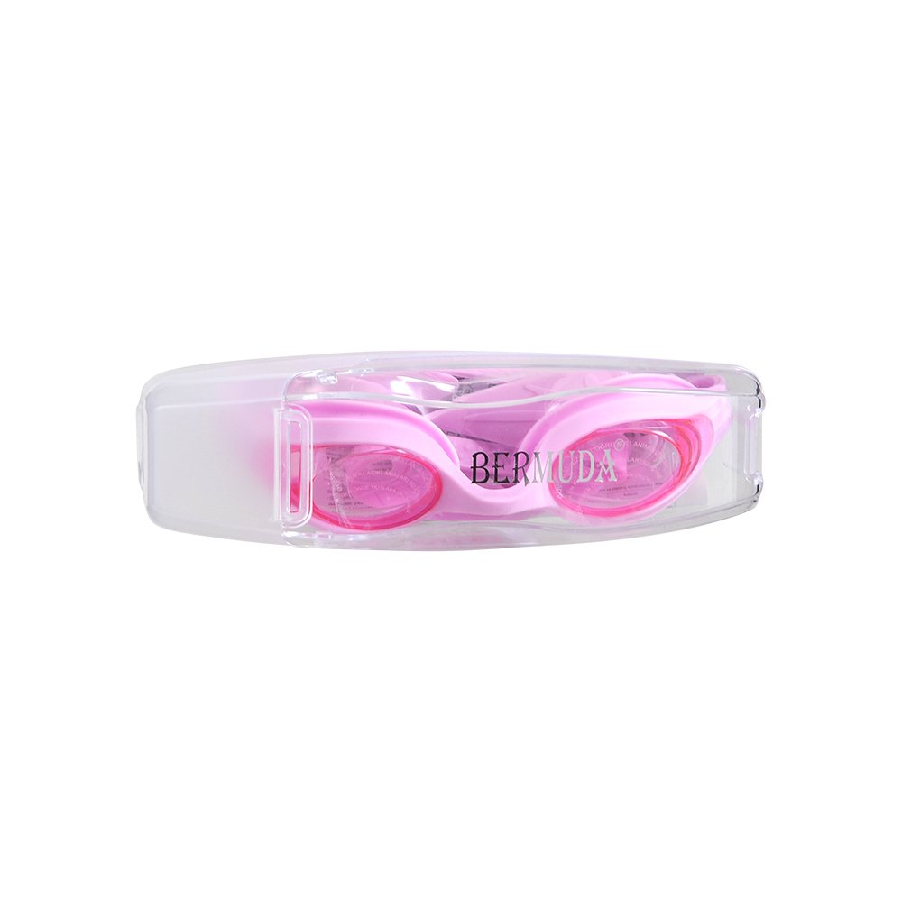Silikon Yüzücü Gözlüğü Antifog Pembe
