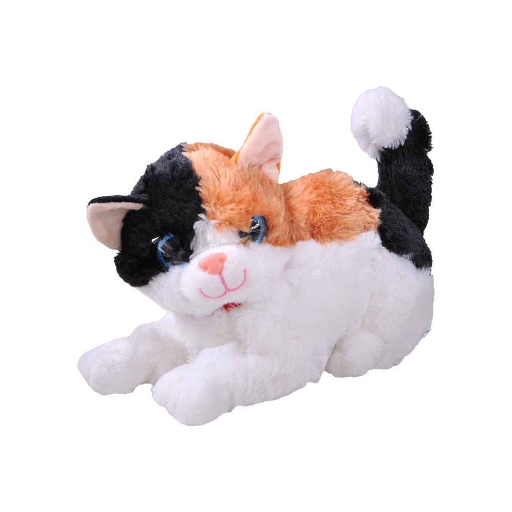 Peluş Kedi Miyavlayan Yatan 30Cm