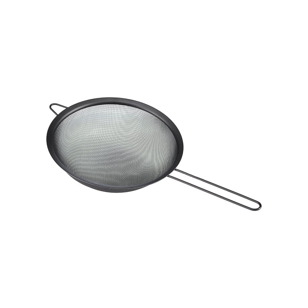 Mat Siyah Çelik Süzgeç - 26 cm