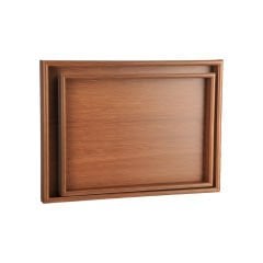 2'li Ahşap Tepsi- 35x25/40x30cm